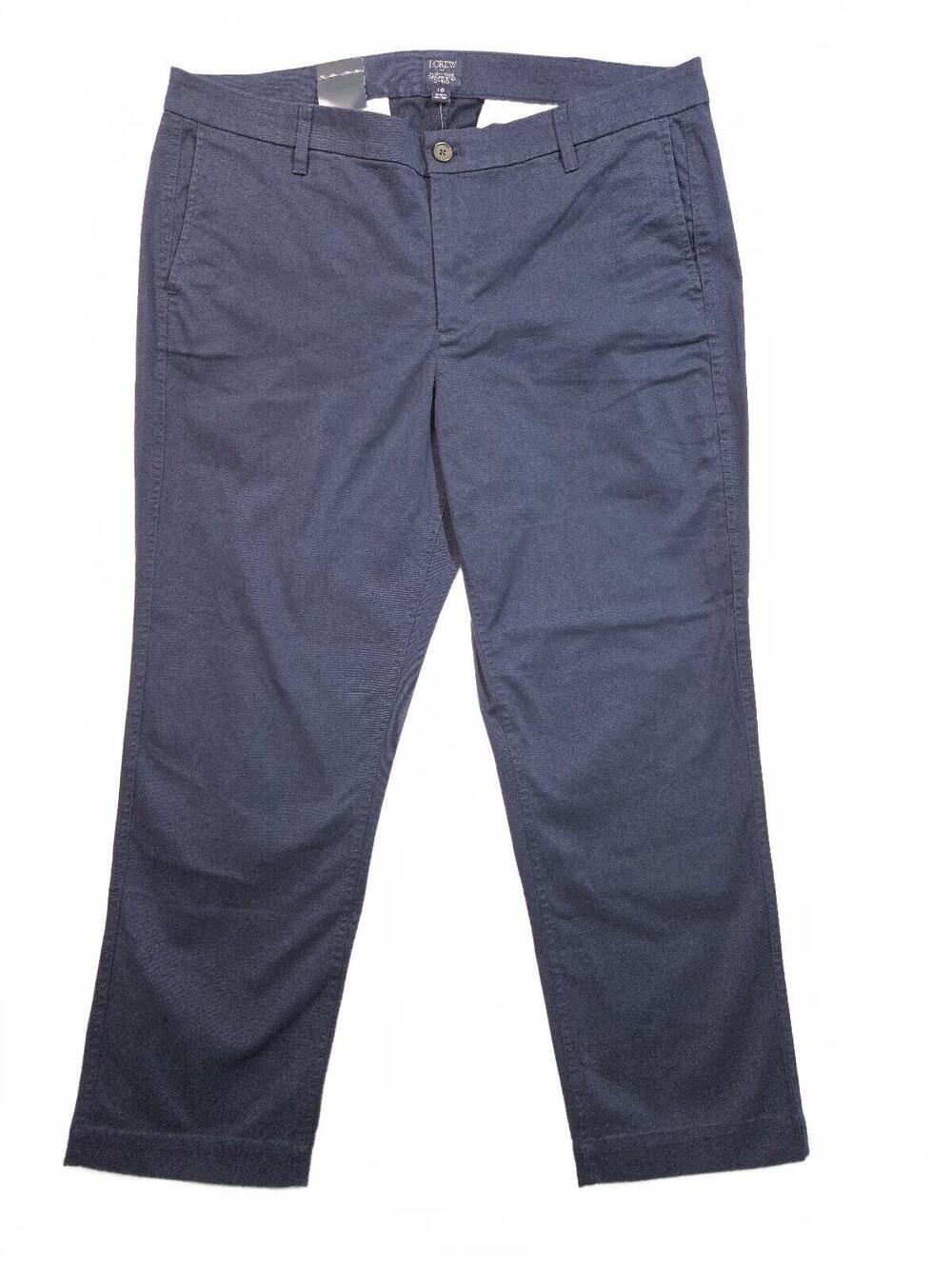 J.Crew High-Rise Girlfriend Chino Pants Size 16 Navy Blue